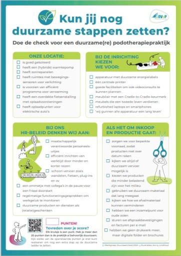 Front checklist duurzame podotherapie